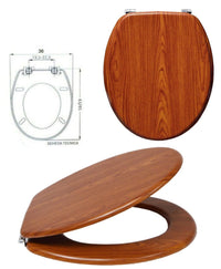 SEDILE COPRIWATER UNIVERSALE PER BAGNO COPRI WC WATER IN LEGNO MDF 18" 52987A