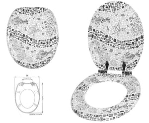 SEDILE COPRIWATER UNIVERSALE PER BAGNO COPRI WC WATER IN LEGNO MDF 18" 529594