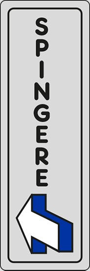 SEGNALETICA ADESIVA 170X45 SPINGERE