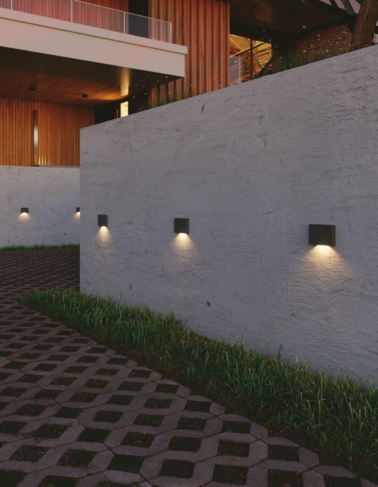 APPLIQUE-SEGNAPASSI LED STEPLIGHT ANTRACITE 1W 95LM 4000K IP65 7X1,15X5CM