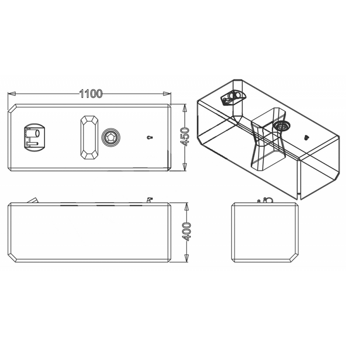 SERBATOIO CARBURANTE LT.160