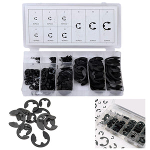 SERIE SET KIT ASSORTIMENTO 300 ANELLI SEEGER RONDELLE ELASTICO E-CLIPS