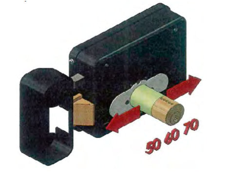 SERR ELETTR FF SX CILINDRO REGOL MM50/60/70 ZINCAT ZINCATA