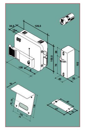 SERR ELETTR FF SX CILINDRO REGOL MM50/60/70 ZINCAT ZINCATA