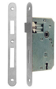 SERRATURA PATENT MM 50 B/TONDO NICHELATO