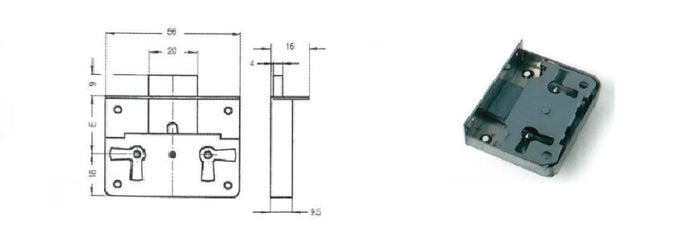 SERRATURA X MOBILI 1/2 SCATOLA MM.40 FASEM