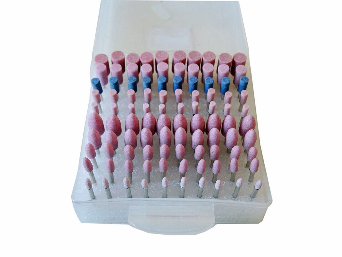 SET 100 FRESE IN PIETRA PER MINI TRAPANO DRIMMEL TESTINE 3mm LUCIDANTI ABRASIVE