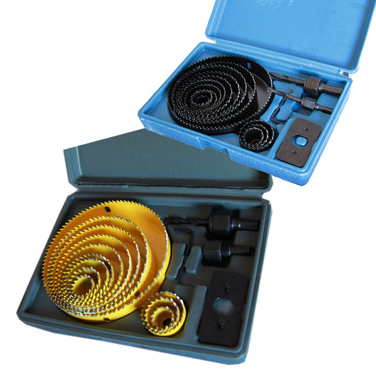 SET 16 PZ FRESE LEGNO FRESE A TAZZA PER TRAPANO  SUPPORTO 2 ATTACCHI 12 FRESE