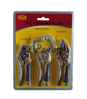 SET 3 CHIAVE PINZA PINZE SCATTO 4" 5" AUTOBLOCCANTE A PRESSIONE REGOLABILE