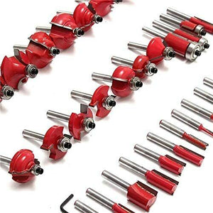 SET 35 PZ FRESE LEGNO FRESE PER SCANALARE GAMBO 6 mm FRESATRICE PANTOGRAFO