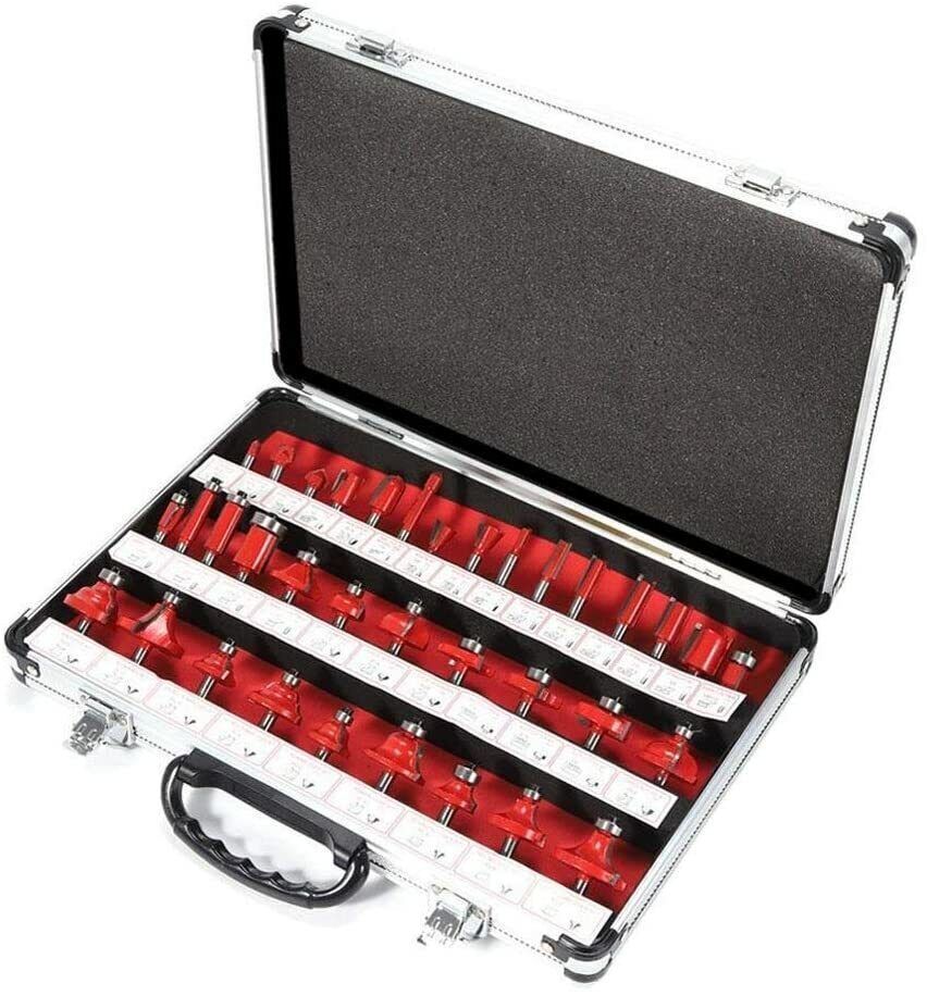 SET 35 PZ FRESE LEGNO FRESE PER SCANALARE GAMBO 6 mm FRESATRICE PANTOGRAFO