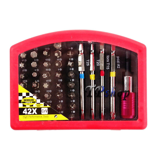 SET 42 IN 1 PUNTE DI PRECISIONE CACCIAVITI TORX INTERCAMBIABILI PER AVVITATORE
