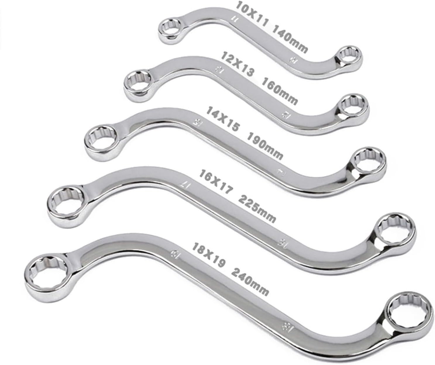 SET 5 CHIAVI AD ESSE POLIGONALI CON PROFILO INTERNO MULTIGRIP 10-19 mm MR70074