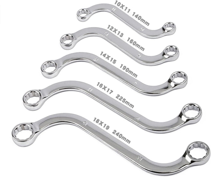 SET 5 CHIAVI AD ESSE POLIGONALI CON PROFILO INTERNO MULTIGRIP 10-19 mm MR70074