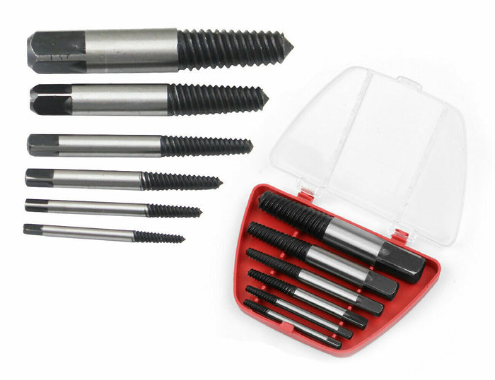 SET 6 ESTRATTORI PER VITI BULLONI ROVINATE SPEZZATE PRIGIONIERI VITI SPEZZATI