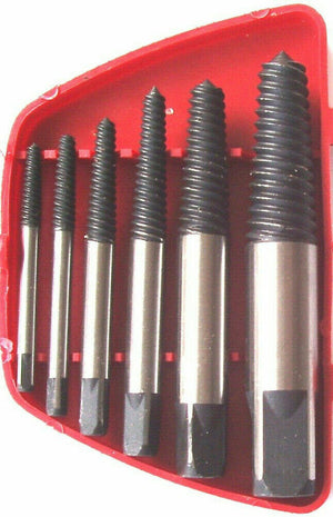 SET 6 ESTRATTORI PER VITI BULLONI ROVINATE SPEZZATE PRIGIONIERI VITI SPEZZATI