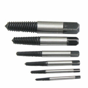 SET 6 ESTRATTORI PER VITI BULLONI ROVINATE SPEZZATE PRIGIONIERI VITI SPEZZATI