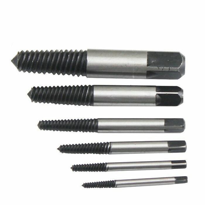 SET 6 ESTRATTORI PER VITI BULLONI ROVINATE SPEZZATE PRIGIONIERI VITI SPEZZATI