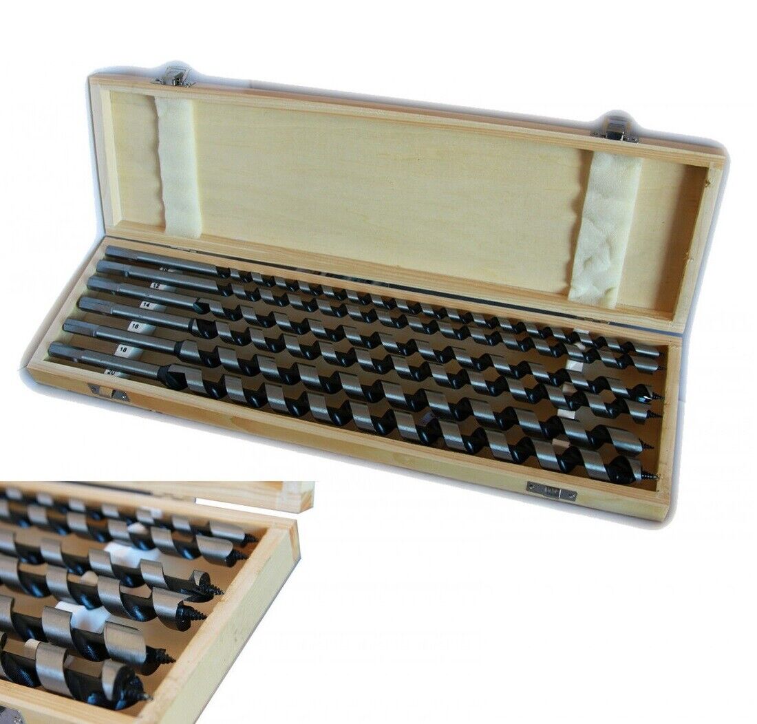 SET 6 PUNTE PER TRAPANO TASSELLATORE PUNTALE TRIVELLA AUTOFILETTANTE LEGNO 460MM