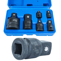 SET ADATTATORI RIDUTTORI 6 PZ IMPATTO BUSSOLE ARIA COMPRESSA UTENSILI AD ARIA