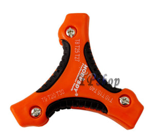 SET CACCIAVITI CHIAVINI TORX 9 PUNTE SDY-94097 RICHIUDIBILE IN LEGA METALLICA