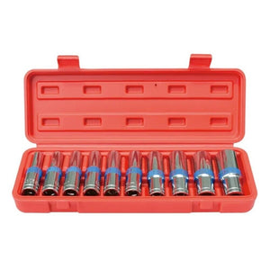SET CHIAVI BUSSOLA LUNGHE 1/2'' DA 8 A 24 10PZ ESAGONALI PISTOLA AVVITATORE