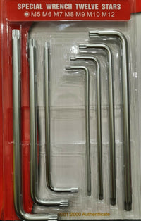 SET CHIAVI XZN MILLERIGHE A L CHIAVE SPLINE EXTRA LUNGHE M5 M6 M7 M8 M9 M10 M12