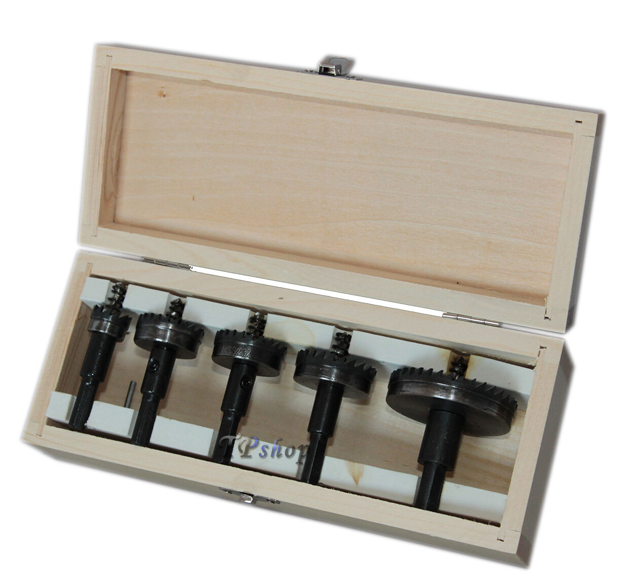 SET DI 5 FRESE A TAZZA HSS DENTI IN METALLO DURO DA 18 30 32 35 55MM PER FERRO