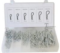 SET DI COPPIGLIE PERNI FERMI DI SICUREZZA VARIE MISURE 150 PEZZI IN BOX 150 pz