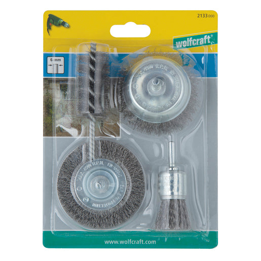 SET DI SPAZZOLE CON FILO D'ACCIAIO, 4 PEZZI