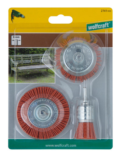 SET DI SPAZZOLE CON FILO DI NYLON, AGGRESSIVE, 3 PZ.