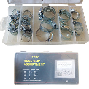 SET KIT 26 PZ FASCETTA COLLARE STRINGITUBO METALLICA  VARIE MISURE