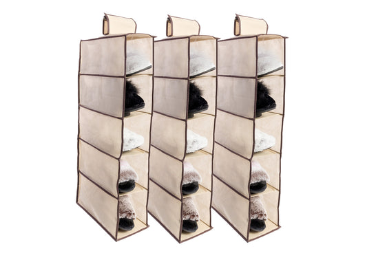 Organizer Spazio Cassetti Armadio Organizzatore Guardaroba Vani Scatola Pieghevole - 10 Pezzi - 5 Vani