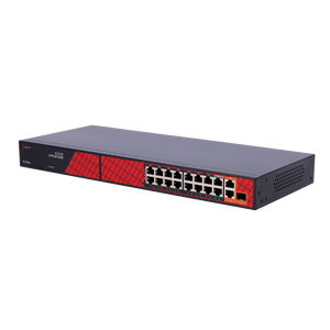 SF-SW1916HIPOE-HF-300 Ethernet PoE Hybrid<br />Switch 16 RJ45 ports (14xPoE+ 2xHi-PoE) 2 Uplink<br />RJ45 1SFP