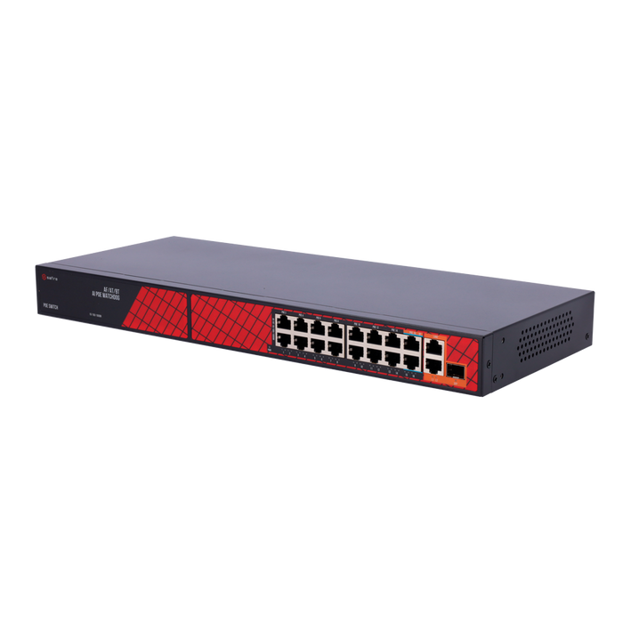 SF-SW1916HIPOE-HF-300 Ethernet PoE Hybrid<br />Switch 16 RJ45 ports (14xPoE+ 2xHi-PoE) 2 Uplink<br />RJ45 1SFP