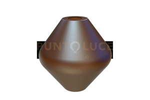 SFERA-8 BRS Sfera decorativa in vetro color bronzo satinato per modelli Kira diametro 18cm h18cm