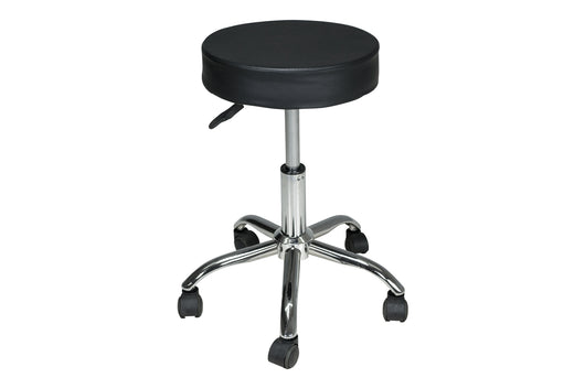 Sgabello professionale estetista in ecopelle, sgabello da ufficio mod. Alvin SG10EAL