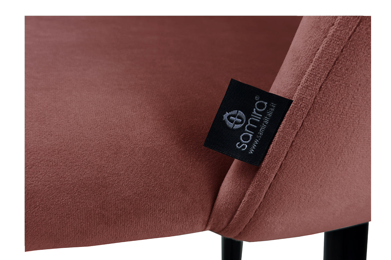 Sgabello cucina imbottito, sgabello alto in rosso mattone - Zoe - SG36ZOPM