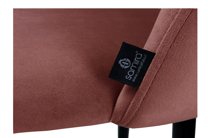 Sgabello cucina imbottito, sgabello alto in rosso mattone - Zoe - SG36ZOPM