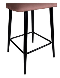 Sgabello cucina imbottito, sgabello alto in rosso mattone - Zoe - SG36ZOPM