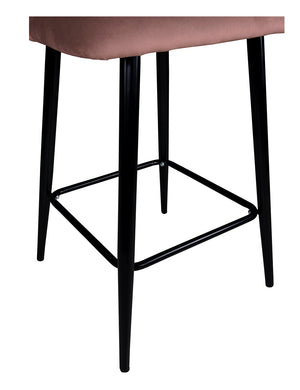 Sgabello cucina imbottito, sgabello alto in rosso mattone - Zoe - SG36ZOPM