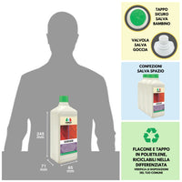 Detergente sgrassante professionale SGRISER   1LT + Tampone Marrone