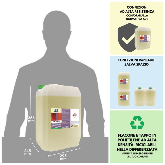 Detergente sgrassante professionale SGRISER   20LT
