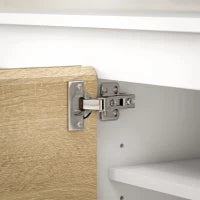 Set 2 Pezzi in Truciolato, Mobile TV max 70" 160x39x43 cm e Mobile Multiuso a Parete 80x35x40 cm