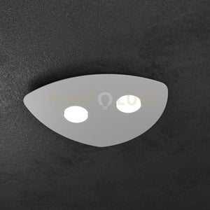 SHAPE APPLIQUE-PLAFONIERA 2 LUCI GRIGIO 1143-2-GR