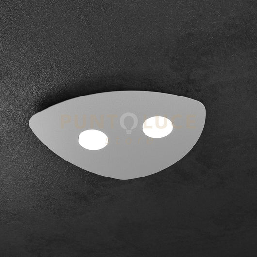 SHAPE APPLIQUE-PLAFONIERA 2 LUCI GRIGIO 1143-2-GR