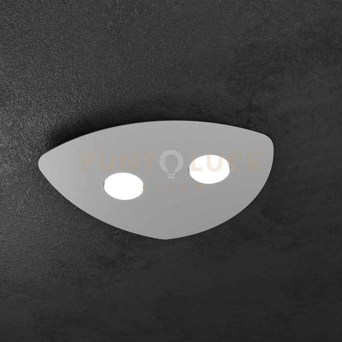 SHAPE APPLIQUE-PLAFONIERA 2 LUCI GRIGIO 1143-2-GR