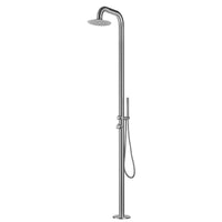 colonna doccia acciaio inox summer a pavimento da giardino da esterno outdoor *** finitura- spazzolato, confezione 1