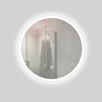 Specchio 5 mm tondo led interruttore touch struttura pvc pannello mdf *** misura Ã˜70, tonalità dimmerabile 2700-450...