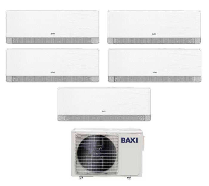 Condizionatore Penta Split Baxi SIDERA 9+9+9+9+12 con LSGT125-5M R-32 Wi-Fi Integrato